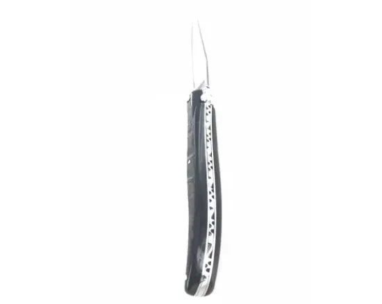 Laguiole 12 cm Plein Manche Damas Japonais Croûte de Buffle