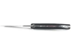 Laguiole 12 cm Plein Manche Damas Japonais Croûte de Buffle