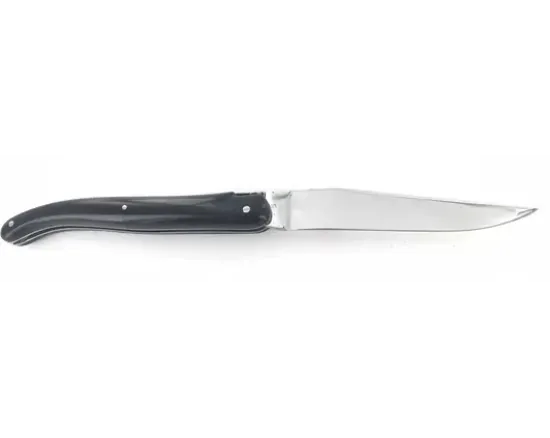 Laguiole 12 cm - Plein Manche - Ebène - Abeille Ciselée