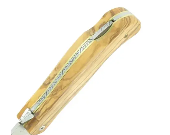 Laguiole Cube Grande Nature 12 cm - Manche Olivier