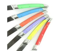 Laguiole moderne 6 Acryl Couleurs - coffret de 6 pièces