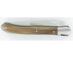 Laguiole Nature 1 Main Corne Blonde Acier 14C28