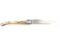 Laguiole Tradition 9 cm - 2 mitres - Bouleau Madré