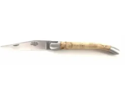 Laguiole Tradition 9 cm - 2 mitres - Bouleau Madré