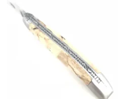 Laguiole Tradition 9 cm - 2 mitres - Bouleau Madré