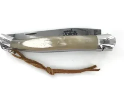 Laguiole Tradition 11 cm - 2 mitres - Corne d'Aubrac - Lame Brute de Forge