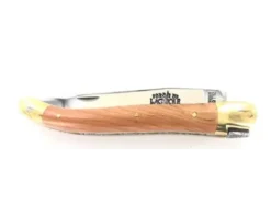 Laguiole Tradition 11 cm - 2 mitres Laiton - Genévrier