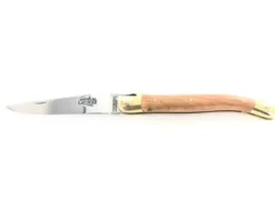 Laguiole Tradition 11 cm - 2 mitres Laiton - Genévrier
