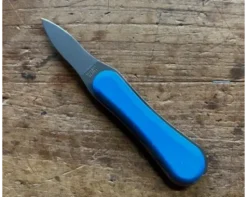 1 Lancette LE BEC - manche en coquille d'Huîtres - couleur : Bleu - Florinox - Thiers