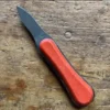 1 Lancette LE BEC - manche en coquille d'Huîtres - couleur : Rouge - Florinox - Thiers