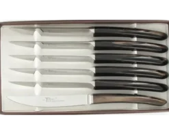 Le Steak Le Thiers® forgé - manche marron - coffret de 6 pièces