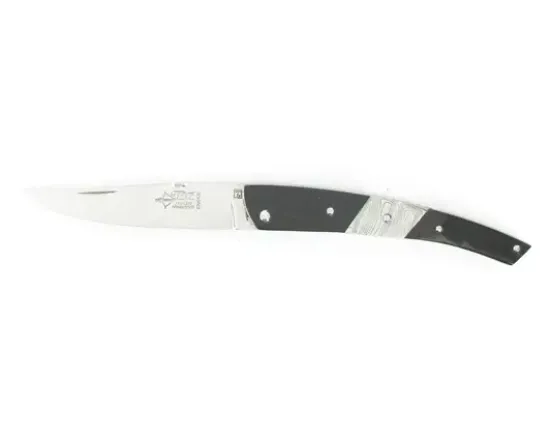 Le Thiers® - Buffle - Mitre Centrale en Damas - Ressort, Platine et lame ciselés