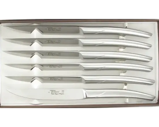 Le Thiers® Monobloc Inox brossé - coffret de 6 pièces