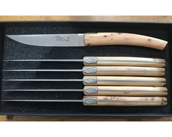 Le Thiers® Pirou Table Genévrier - coffret de 6 pièces