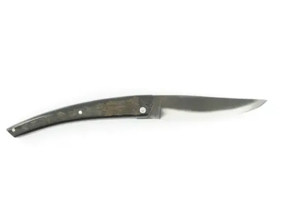 Le Thiers® - Plein Manche Buffle Brut - Ressort, Platine et lame ciselés - Lame vieillie