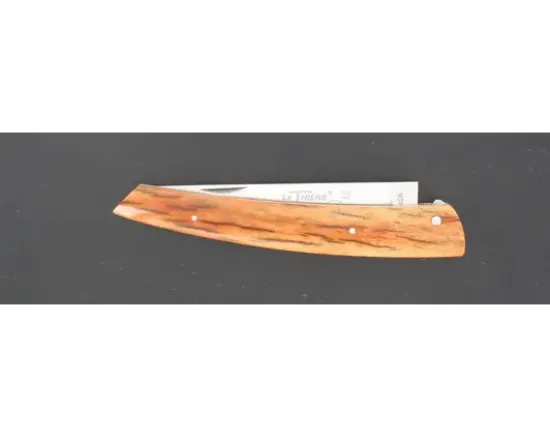 Le Thiers® Pote manche en os de Girafe teinté (marron)