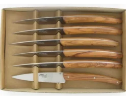 Le Thiers® Table Campagne Olivier - coffret de 6 pièces
