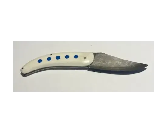 Maxime Rossignol - Modèle le Pingouin - Manche G10 blanc et inserts bleus