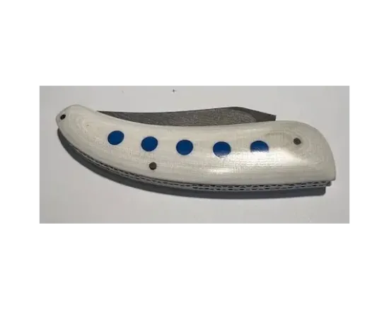 Maxime Rossignol - Modèle le Pingouin - Manche G10 blanc et inserts bleus