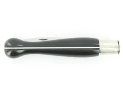 Nontron Virole n° 25 - Boule le Yang - Manche Corian Noir, insert Corian Blanc