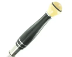 Nontron Virole n° 25 - Boule - Manche en Ebène, Buis et aluminium