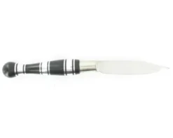 Nontron Virole n° 25 - Boule - Manche en Ebène et aluminium