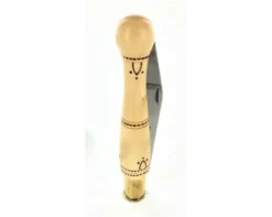 Nontron Virole n° 30 - Boule - Manche en Buis avec pyrogravure
