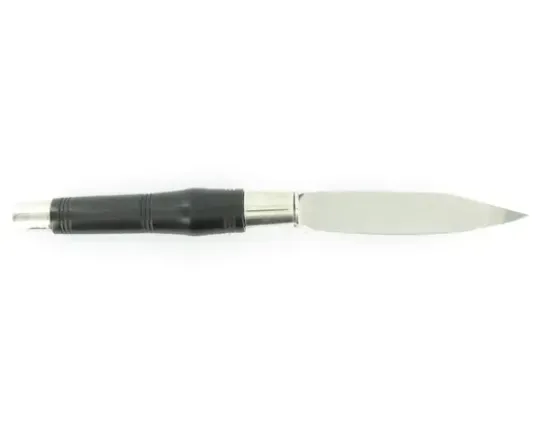 Nontron Virole n° 25 - Double virole - Manche en Ebène