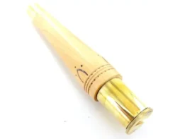 Nontron Virole n° 25 Double virole Manche en buis pyrogravure