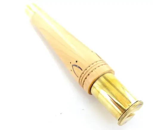 Nontron Virole n° 25 Double virole Manche en buis pyrogravure