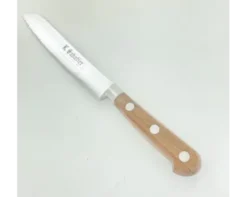 Pain 20 cm manche - Bois naturel palissandre - Rivets Aluminium - Ref 434