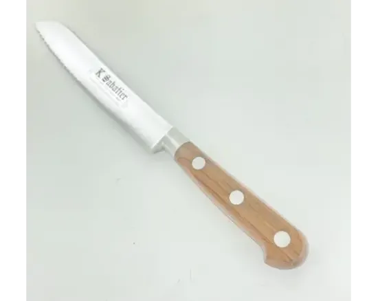Pain 20 cm manche - Bois naturel palissandre - Rivets Aluminium - Ref 434