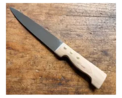 SAIGNER 20 cm - CARBONE - Manche bois blanc Ref. 464