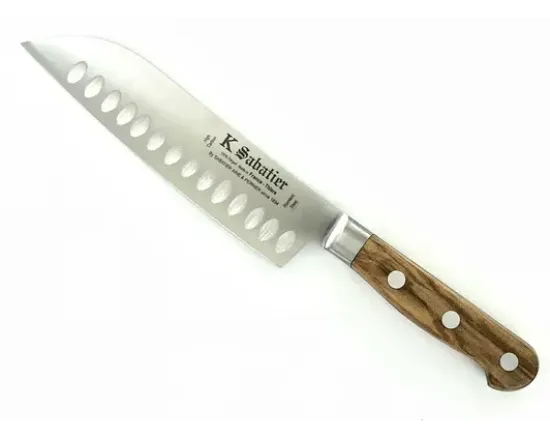 Santuko Cuisine Orientale 17 cm Alvéolée - Manche Olivier