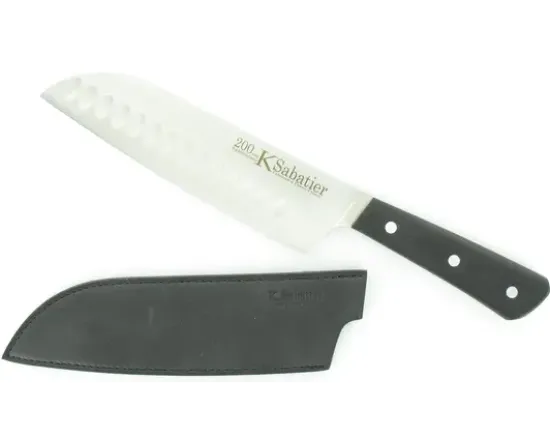 Santuko Cuisine Orientale 17 cm Alvéolée - 200 - Manche en G10