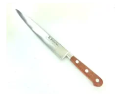 Tranchelard 25 cm - Bois naturel palissandre - Rivets Aluminium - Ref 424