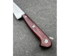 Tranchelard 17 cm - Palissandre - Rivets rosette - Forgé - Carbone Ref 420
